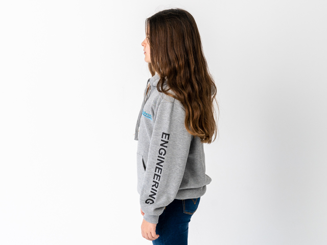 Superior Youth Hoodie Grey Marle with Sleeve Logo (Each) - SUP-HOODIE-LOGO-Y-GREY-XXX